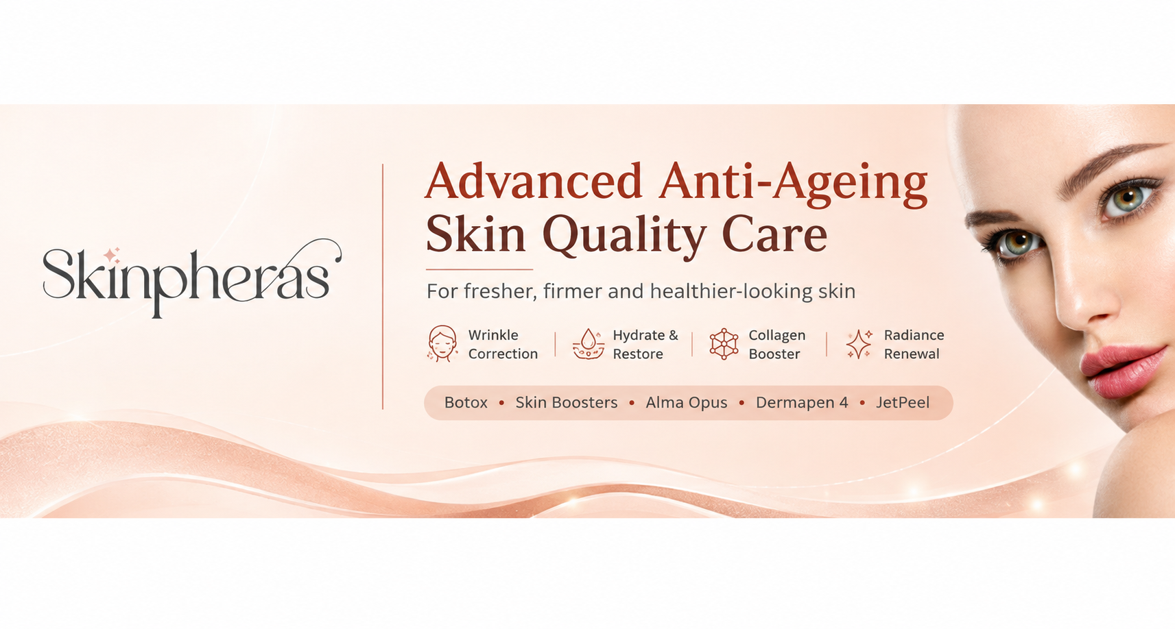 Skinpheras advanced anti-ageing skin quality care banner